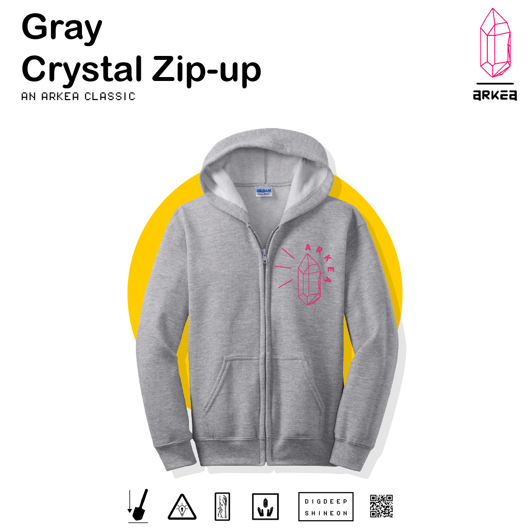 Gray best sale crystal hoodie